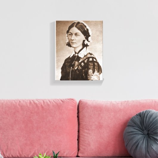 Florence Nightingale Nurse Canvas Afdruk (Insitu (Woonkamer))