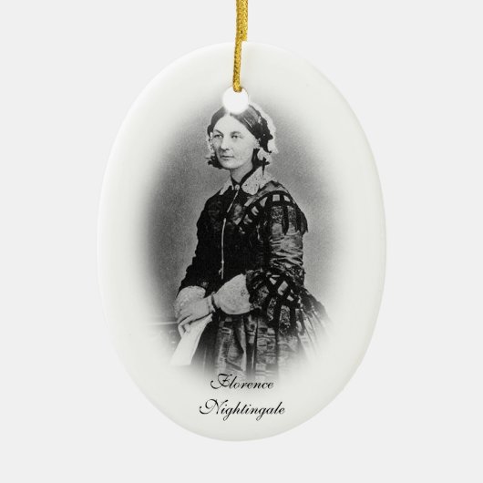 Florence Nightingale-Nursing Afstuderen+personaliz Keramisch Ornament (Voorkant)