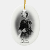 Florence Nightingale-Nursing Afstuderen+personaliz Keramisch Ornament (Voorkant)