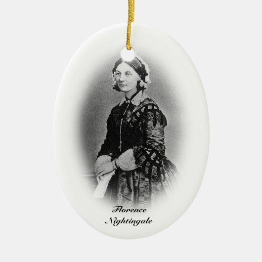 Florence Nightingale-Nursing Afstuderen+personaliz Keramisch Ornament (Voorkant)