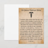 Florence Nightingale Pledge for Nurses Flat Kaart (Voorkant / Achterkant)