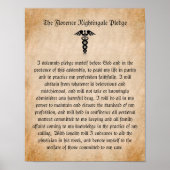 Florence Nightingale Pledge for Nurses Poster (Voorkant)