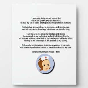 Florence Nightingale Pledge Fotoplaat