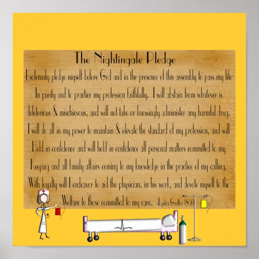 Florence Nightingale Pledge Poster (Voorkant)