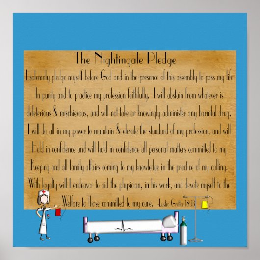 Florence Nightingale Pledge Poster (Voorkant)