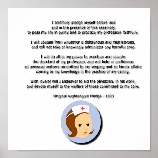 Florence Nightingale Pledge Poster (Voorkant)
