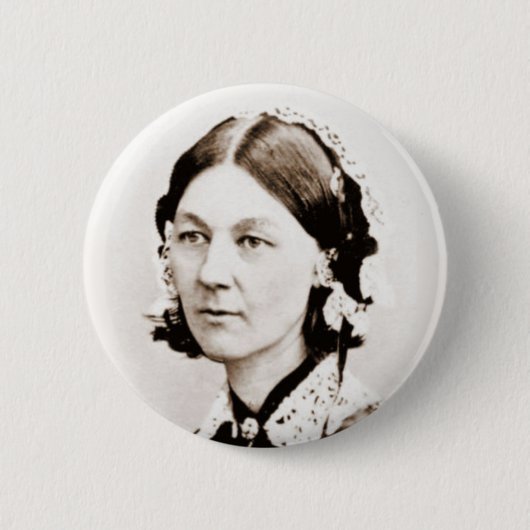 Florence Nightingale Ronde Button 5,7 Cm (Voorkant)