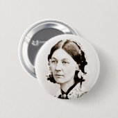 Florence Nightingale Ronde Button 5,7 Cm (Voorkant /achterkant)
