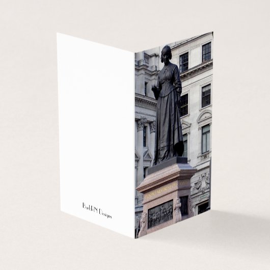 Florence Nightingale Standbeeld Londen Kaart (Buitenkant)