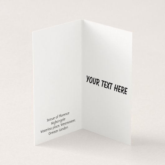 Florence Nightingale Standbeeld Londen Kaart (Binnen)