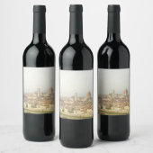 Florence of Firenze Italy Cityscape Wijn Etiket (Flessen)