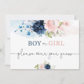 Florence onthult jongen of meisje draag je gok kaart (Voorkant)