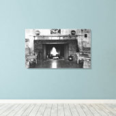 Florence, Oregon Hotel Regan Lobby Uitzicht Canvas Afdruk (Insitu (Houten vloer))