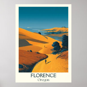 Florence Oregon kustduin reizen kunst Poster