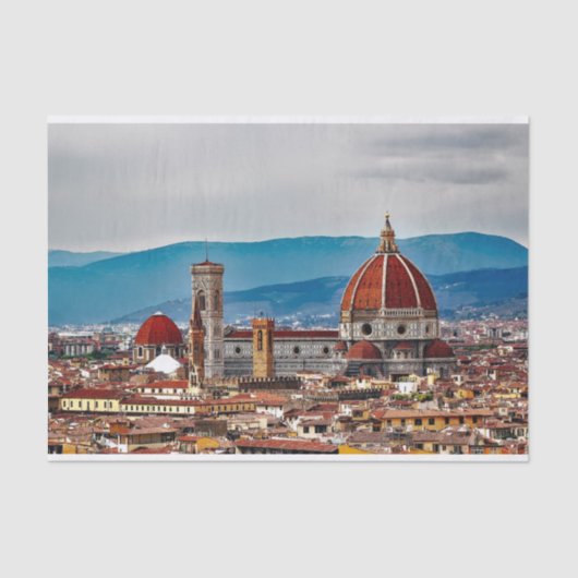 Florence, oude stad, Italiaanse skyline Tissuepapier (Voorkant)
