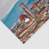 Florence, oude stad, Italiaanse skyline Tissuepapier (Detail)