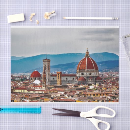 Florence, oude stad, Italiaanse skyline Tissuepapier (Craft)