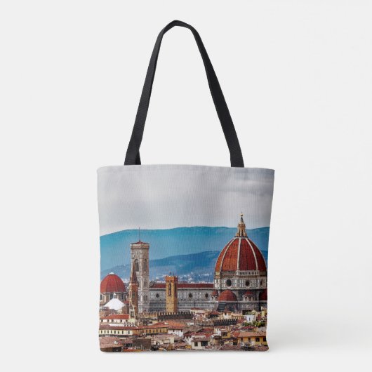 Florence, oude stad, Italiaanse skyline Tote Bag (Achterkant)