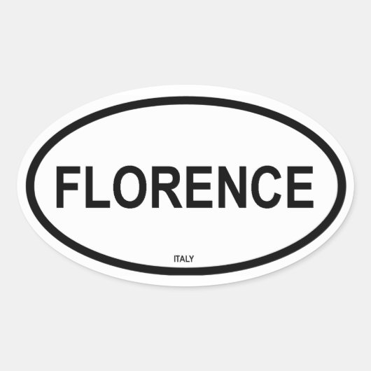 FLORENCE OVALE STICKER (Voorkant)