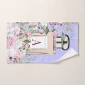 Florence Paars Pink Perfume Fles  Bad Handdoek (Handdoek)