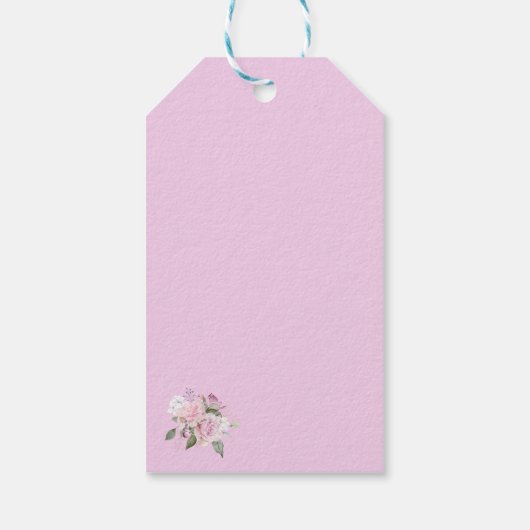 Florence Paars Pink Perfume Fles  Cadeaulabel (Achterkant)