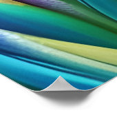 Florence Paarse en goudblauw-groene bladeren Poster (Hoek)