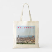 Florence panorama uitzicht canvas tas (Achterkant)