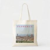 Florence panorama uitzicht canvas tas (Voorkant)