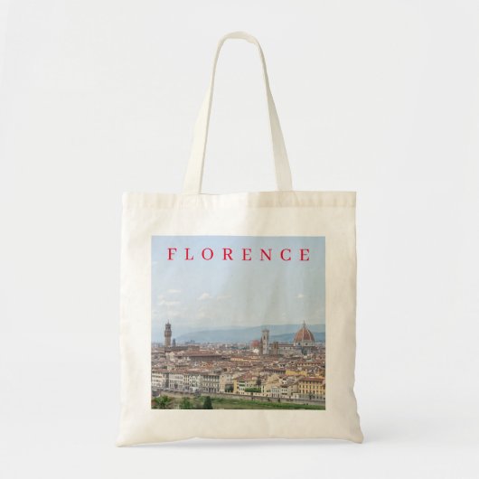 Florence panorama uitzicht canvas tas (Voorkant)