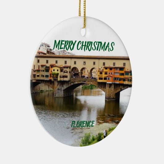 Florence Panoramic kerstversiering Keramisch Ornament (Rechts)