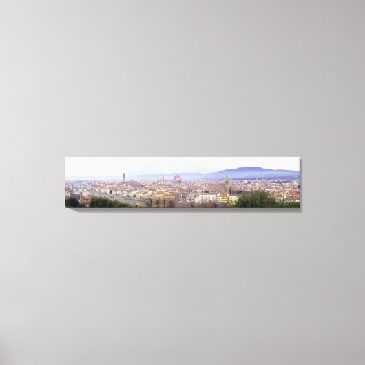 Florence Panoramisch Verpakt Canvas Afdruk (Voorkant)