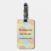 Florence patroon 3 bagagelabel (Achterkant verticaal)