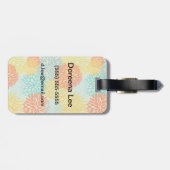 Florence patroon 3 bagagelabel (Achterkant horizontaal)