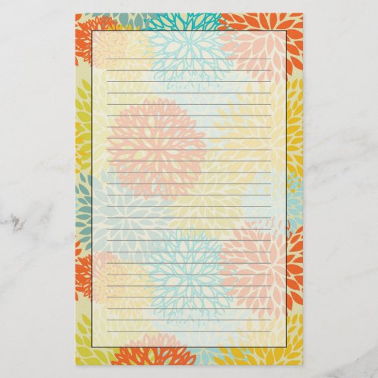 Florence patroon 3 briefpapier (Voorkant)