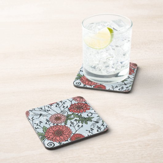 Florence patroon 3 drankjes onderzetter (Rechterzijde)