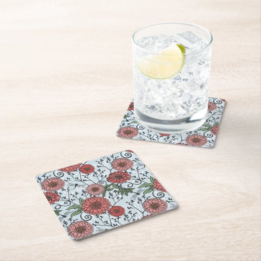 Florence patroon 3 kartonnen onderzetters (Insitu)