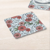 Florence patroon 3 kartonnen onderzetters (Schuin)