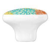 Florence patroon 3 keramische knop (Zijkant)