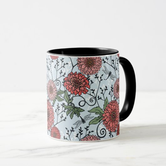 Florence patroon 3 mok (Voorkant rechts)