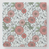 Florence patroon 3 stenen onderzetter (Voorkant)