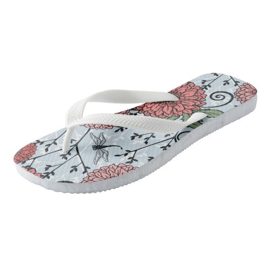 Florence patroon 3 teenslippers (Schuin)