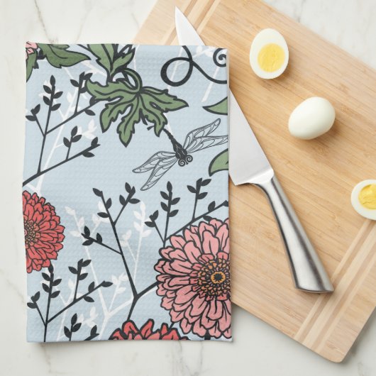 Florence patroon 3 theedoek (Quarter Fold)