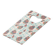 Florence patroon 5 creditkaart flessenopener (Achterkant Gekanteld)