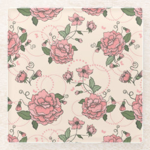 Florence patroon 5 glazen onderzetter