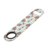 Florence patroon 5 speed flessenopener (Voorkant Gekanteld)