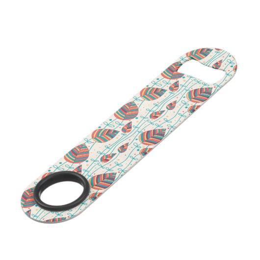 Florence patroon 5 speed flessenopener (Voorkant Gekanteld)