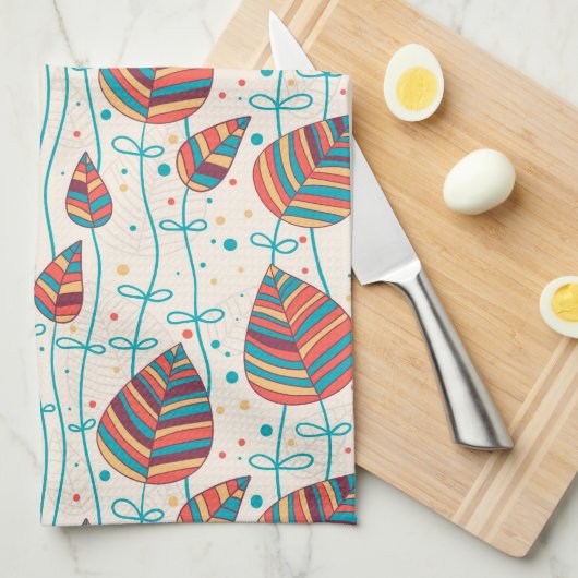 Florence patroon 5 theedoek (Quarter Fold)