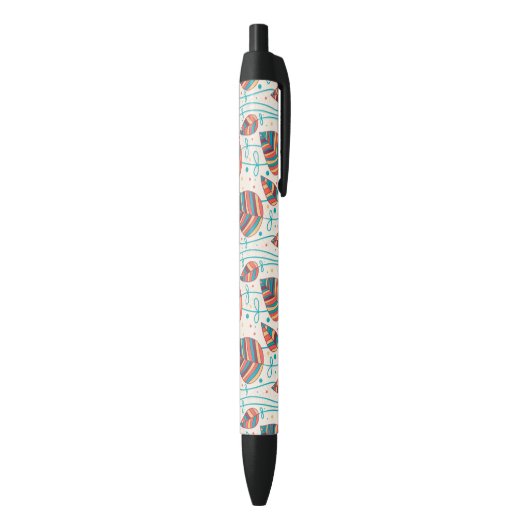 Florence patroon 5 zwarte inkt pen (Achterkant (Verticaal))