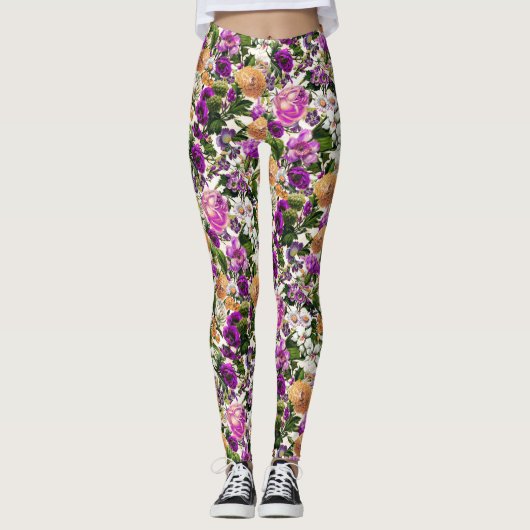 Florence:  patroon in de openlucht leggings (Voorkant)
