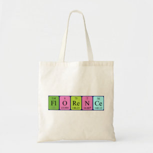 Florence periodieke lijstnaam canvas tas